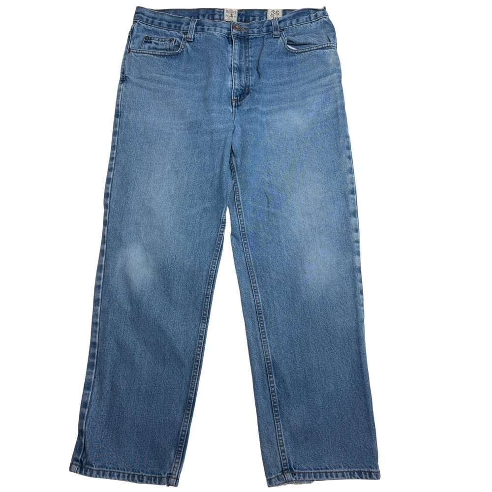 RedHead 36x30 Jeans Mens Blue Straight Leg Relaxed Workwear Cotton Denim